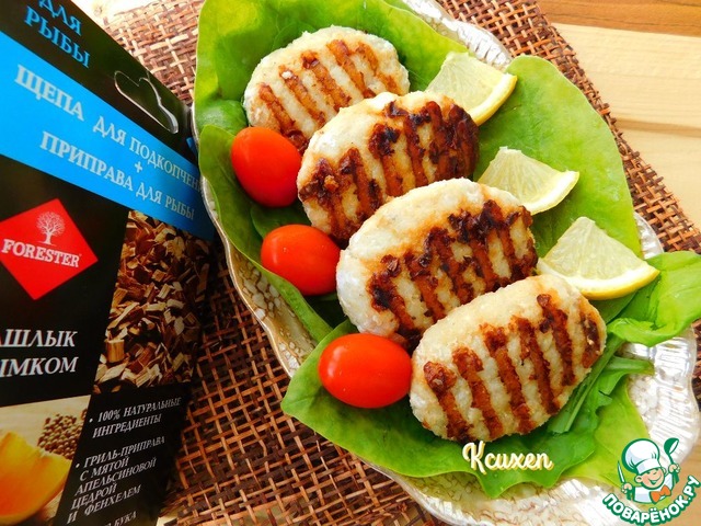 Burgers-grilled cod with mozzarella