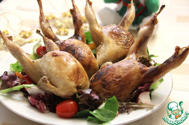 Quail with orange and thyme