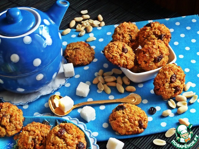 Cookies without flour and eggs