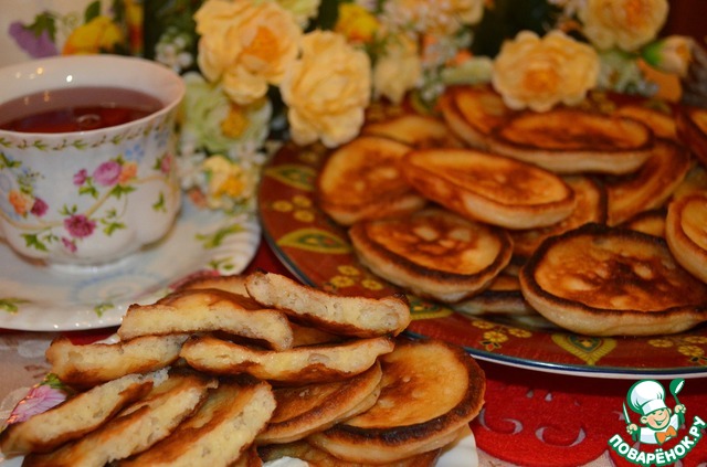 Fritters of cottage cheese 