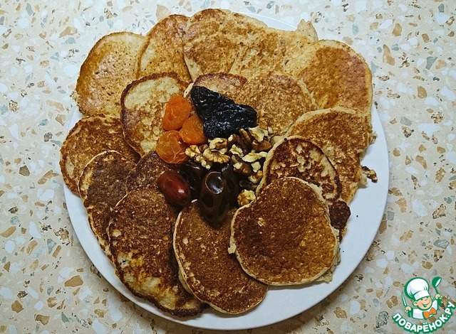 Oat pancakes for proper nutrition