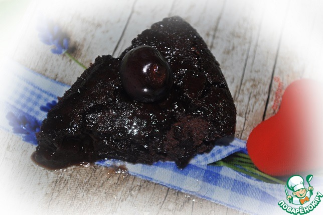 Quick chocolate cake without eggs