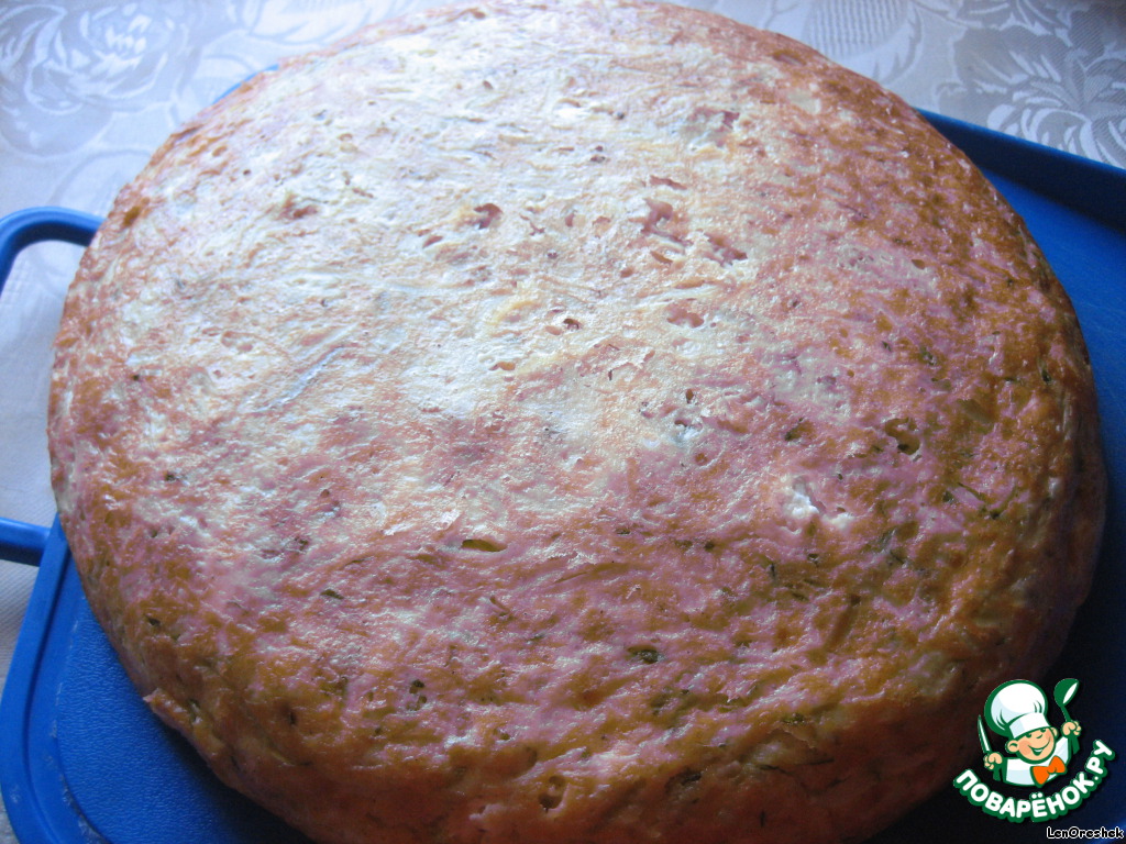 Zucchini casserole with cardamom