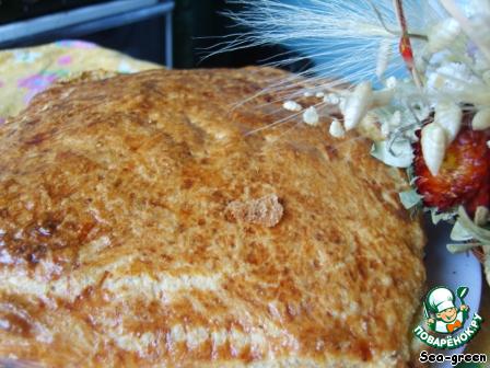 Пирог капустный с килькой