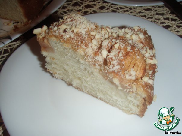 Яблочный пирог с миндальной корочкой