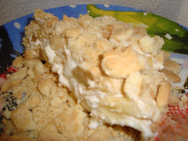 Cake-souffle with bananas 