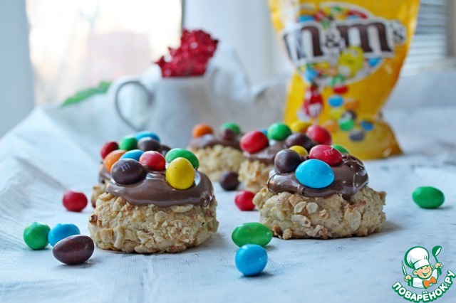 Ореховое печенье с M&M’s