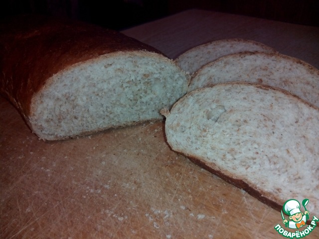 Homemade loaf of bran
