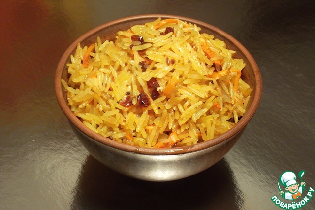 A simple rice side dish in the microwave
