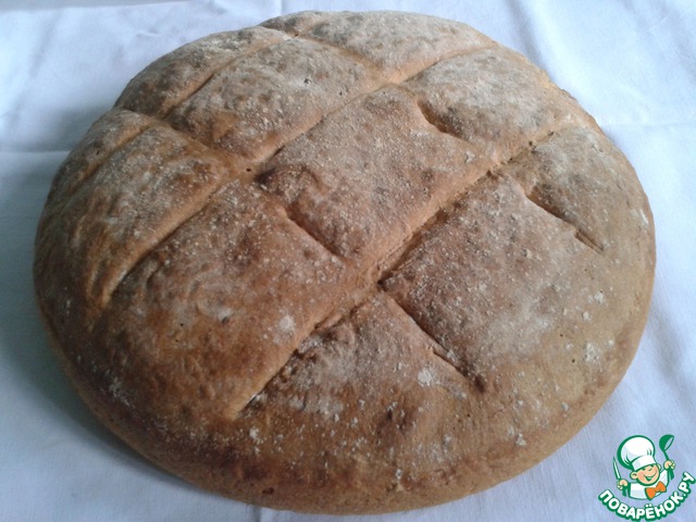 Rustic bread on a daily sourdough