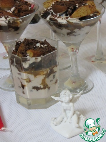 Chocolate a La tiramisu with pear