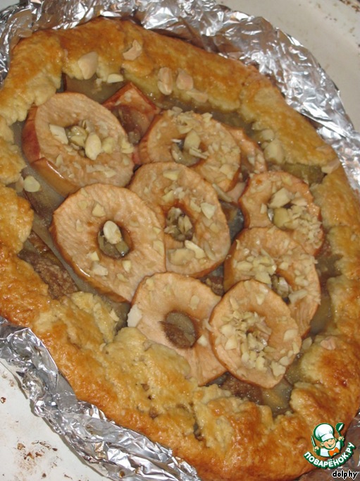 Кростата с яблоками и грушами