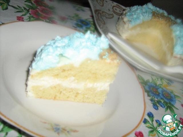 Cottage cheese and cream cake 