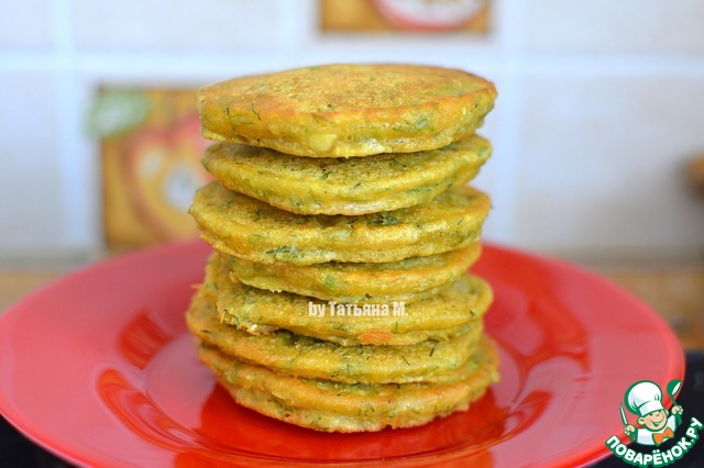 Chickpeas fritters with herbs and garlic