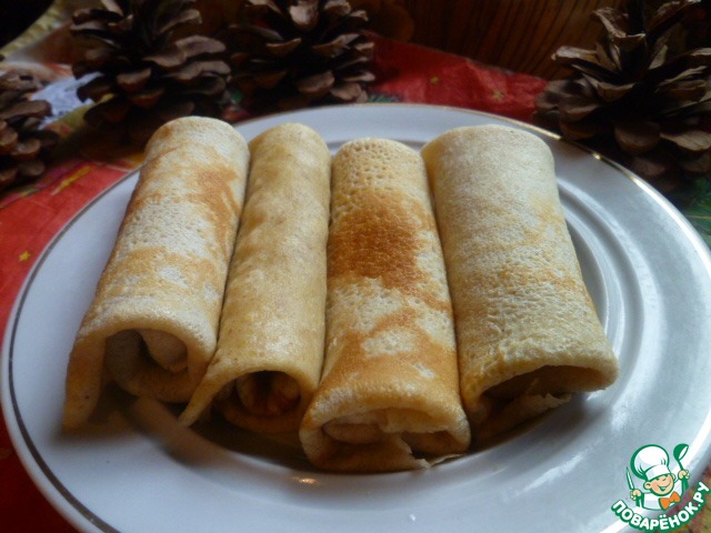 Oat pancakes with cinnamon