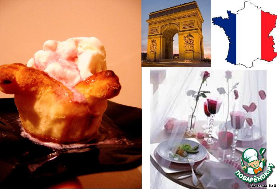 Tarts with ice cream