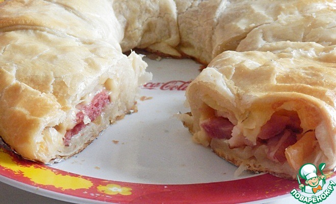 Snack pie-roll out puff pastry