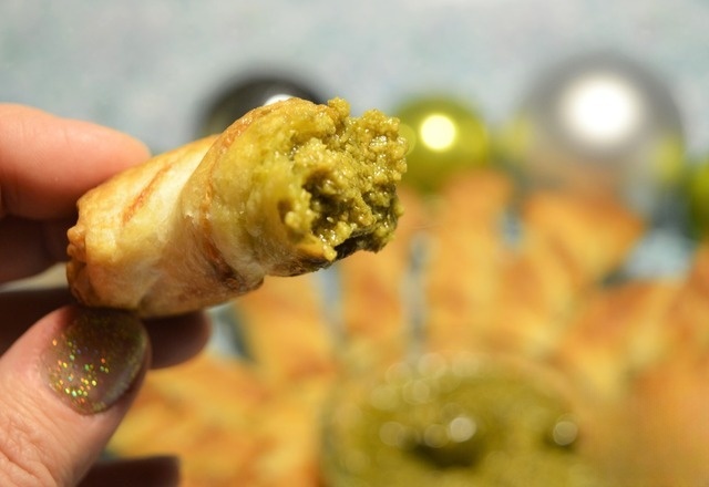 Слоёная сырная снежинка