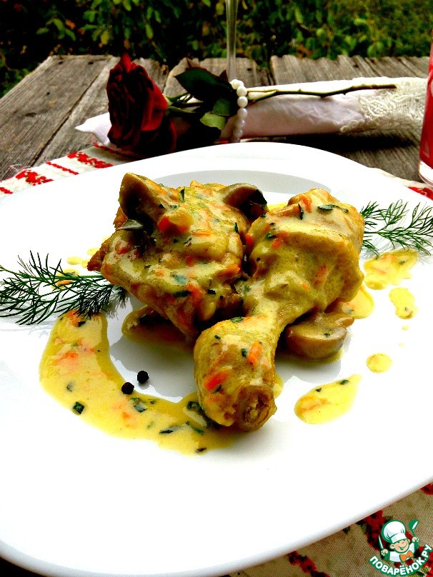 Blanquette of chicken with tarragon