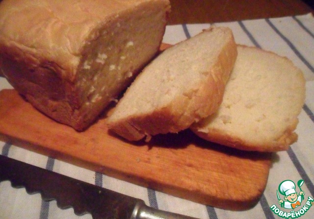 White bread in the bread maker