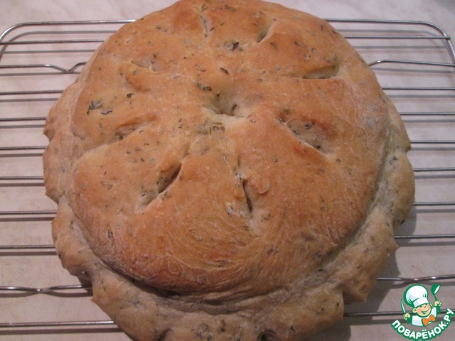 Peasant bread with herbs