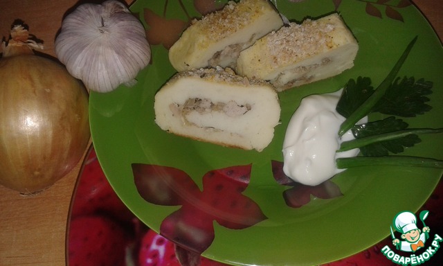 Zavyvanets potato fish and onions