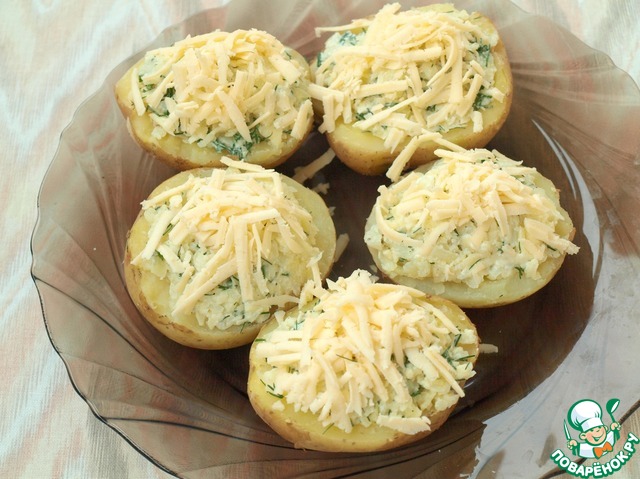 Baked potatoes with Suluguni