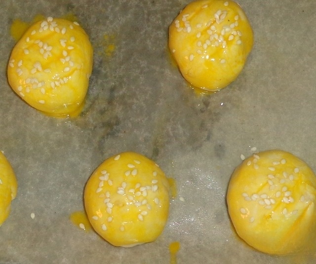 Творожные булочки с повидлом