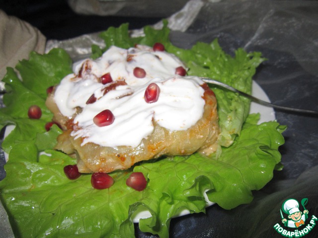 Stuffed cabbage in milk