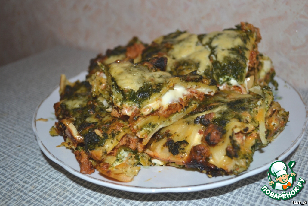 Spinach lasagna
