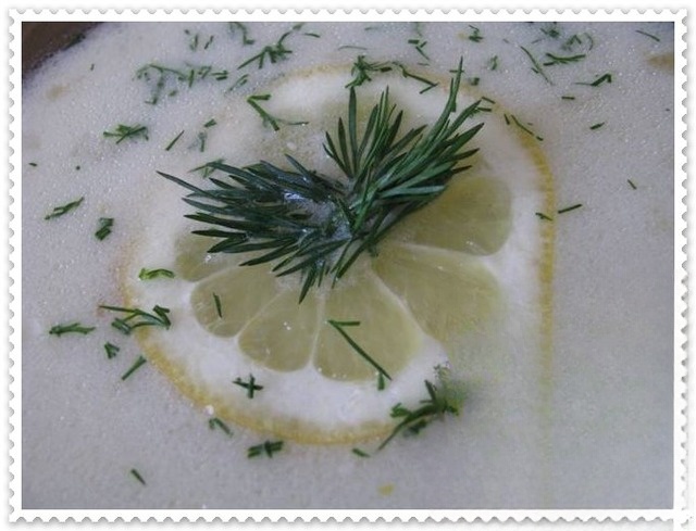 Lemon cold soup