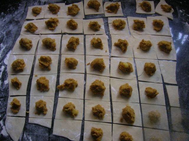 Dumplings, liver and potatoes