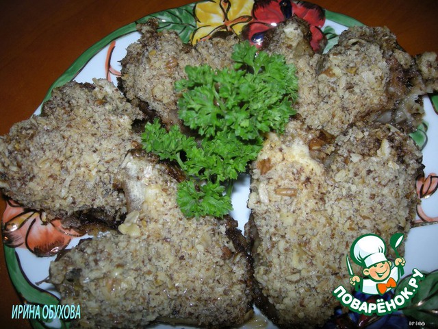 Chicken wings in flaky dough