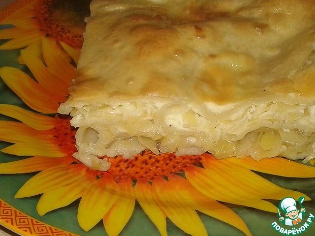 Casserole with potatoes and pelmeni test