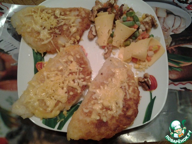 Rice cakes with cheese