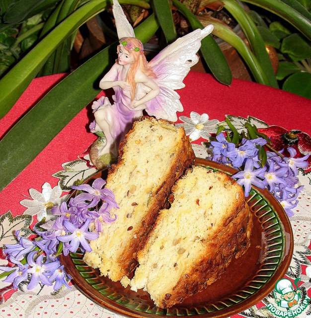 Roll with ricotta cheese