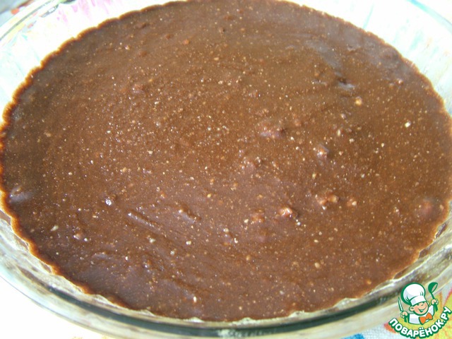 Chocolate cake with chocolate-hazelnut frosting