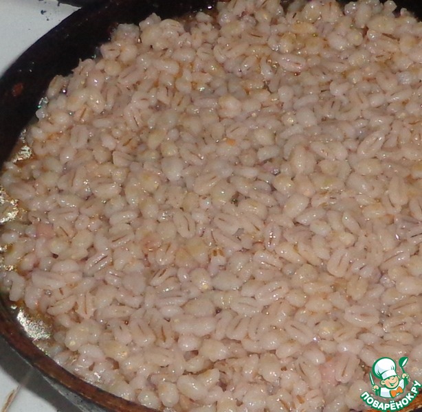 Barley with beans and vegetables