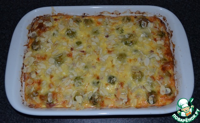 Casserole of Brussels sprouts