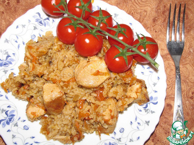 Chicken breast with rice