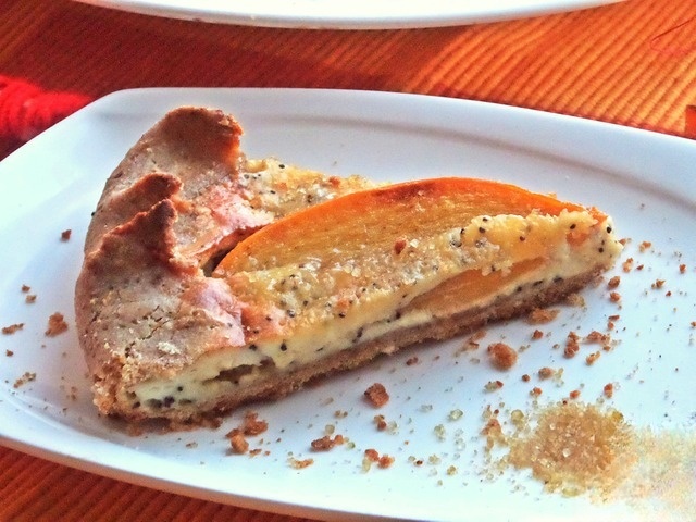 Galeta with persimmon