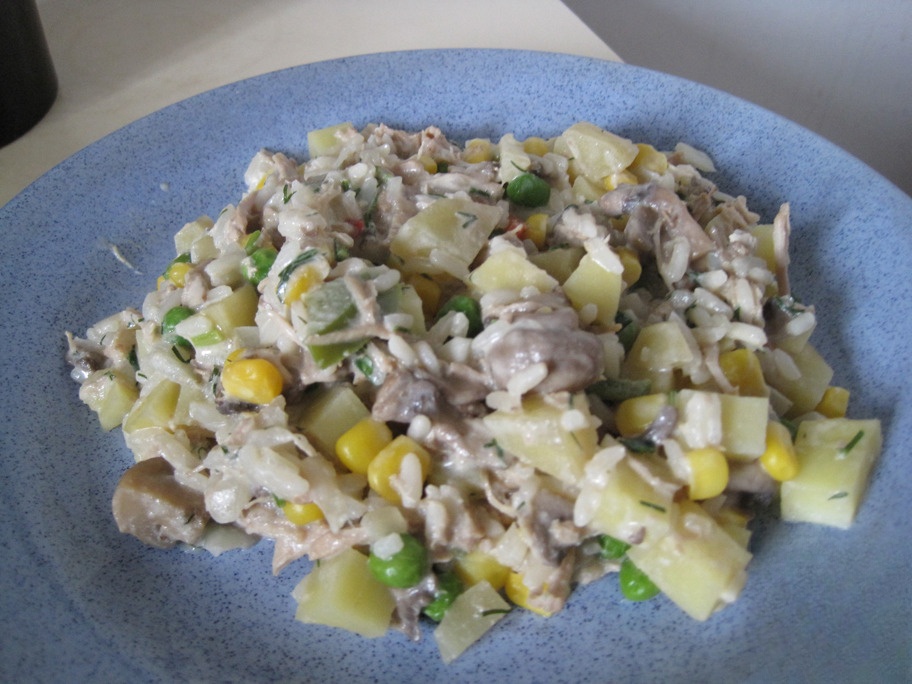 Vegetable stew in the microwave