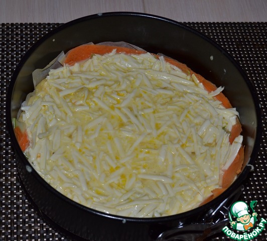 Пирог с кабачком и морковью 