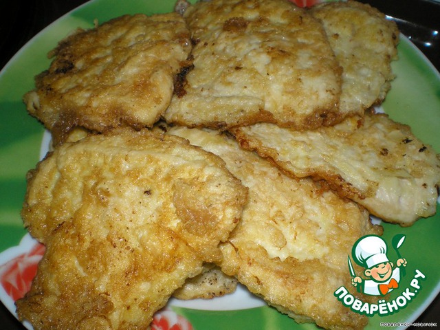 Rolls of chicken fillet