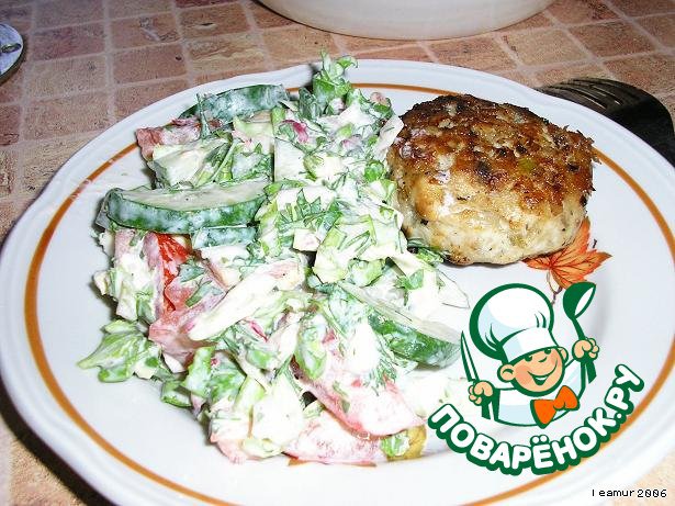 Chicken cutlets with mushrooms