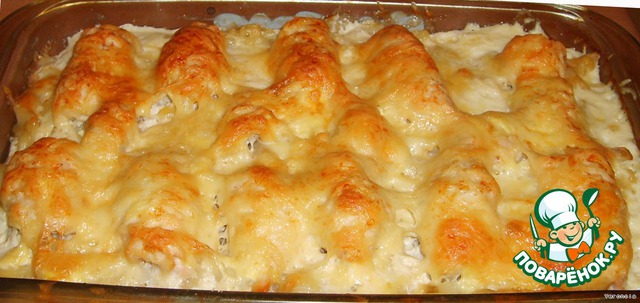 Chicken rolls with potatoes