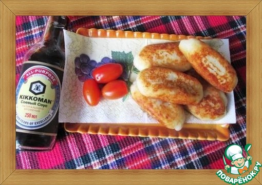 Potato cakes with porridge