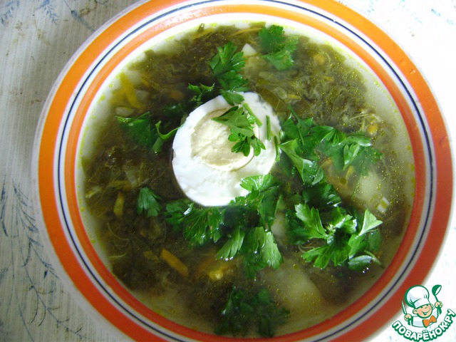 Old Russian green soup