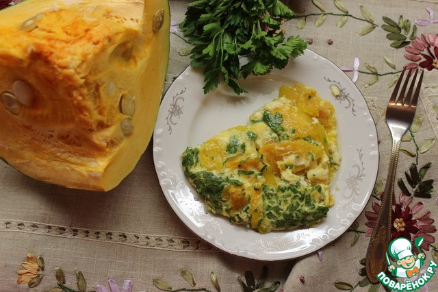 Austrian omelette with pumpkin