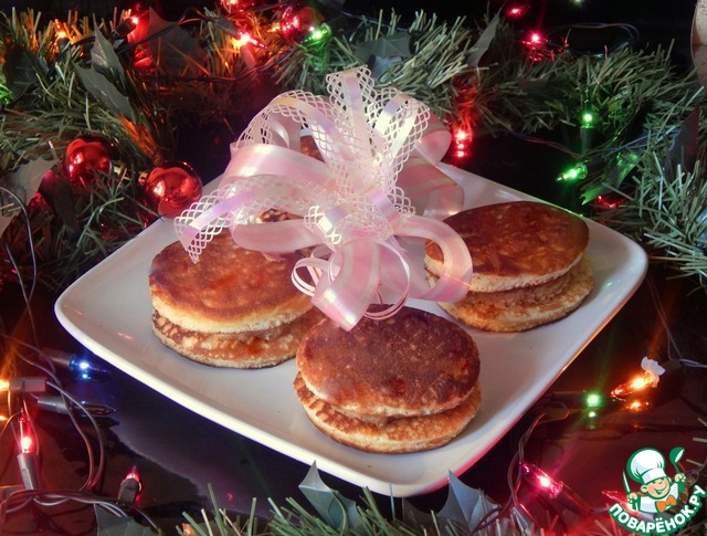 Pancakes with bean paste